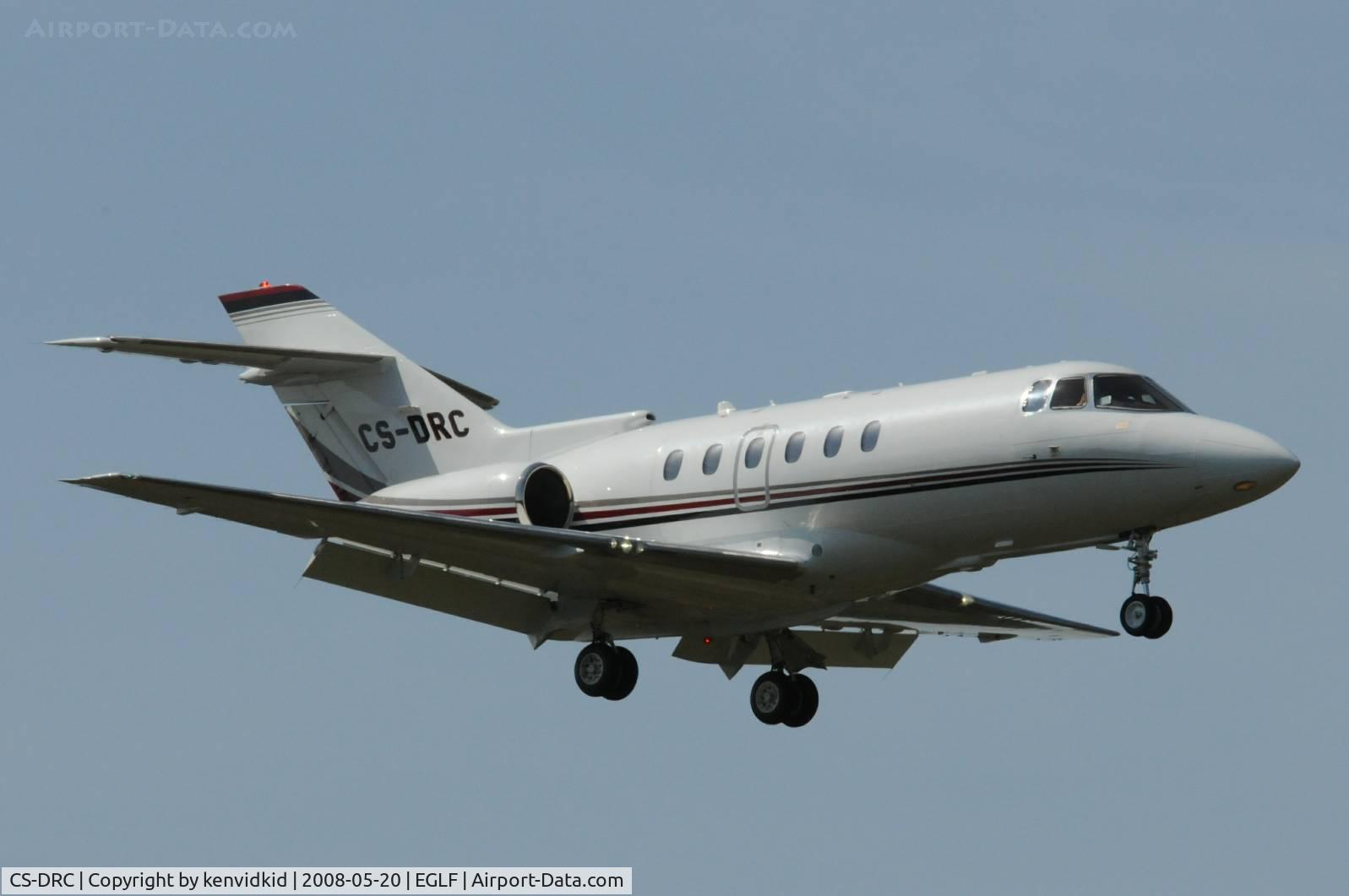 CS-DRC, 2005 Raytheon Hawker 800XP C/N 258714, On finals to runway 06 at Farnborough.