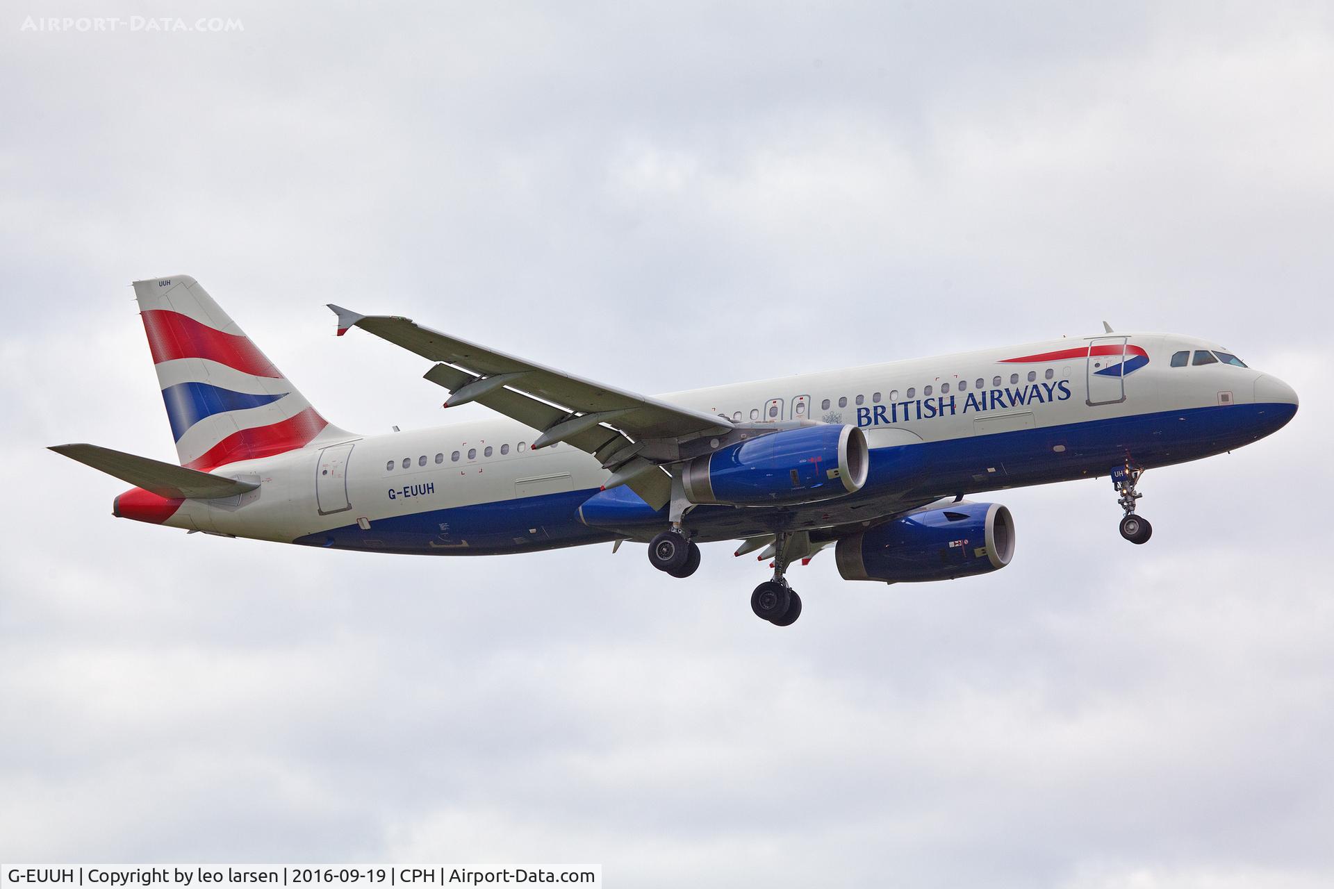G-EUUH, 2002 Airbus A320-232 C/N 1665, Copenhagen 19.9.16