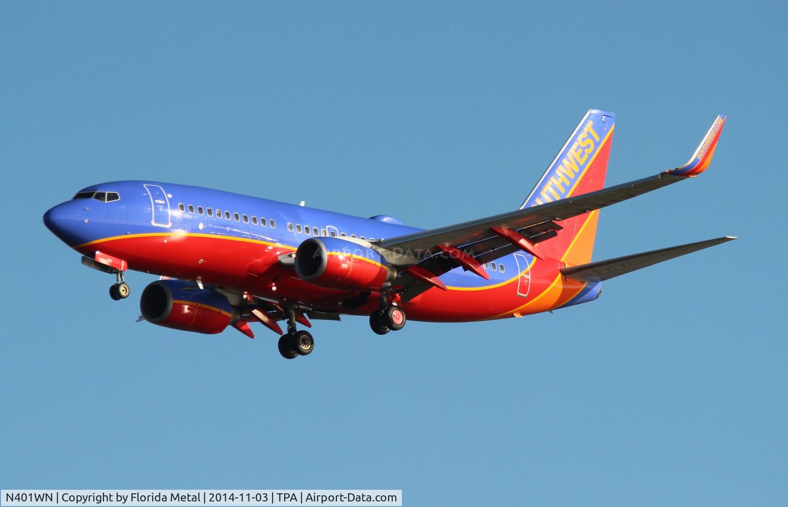 N401WN, 2001 Boeing 737-7H4 C/N 29813, Southwest