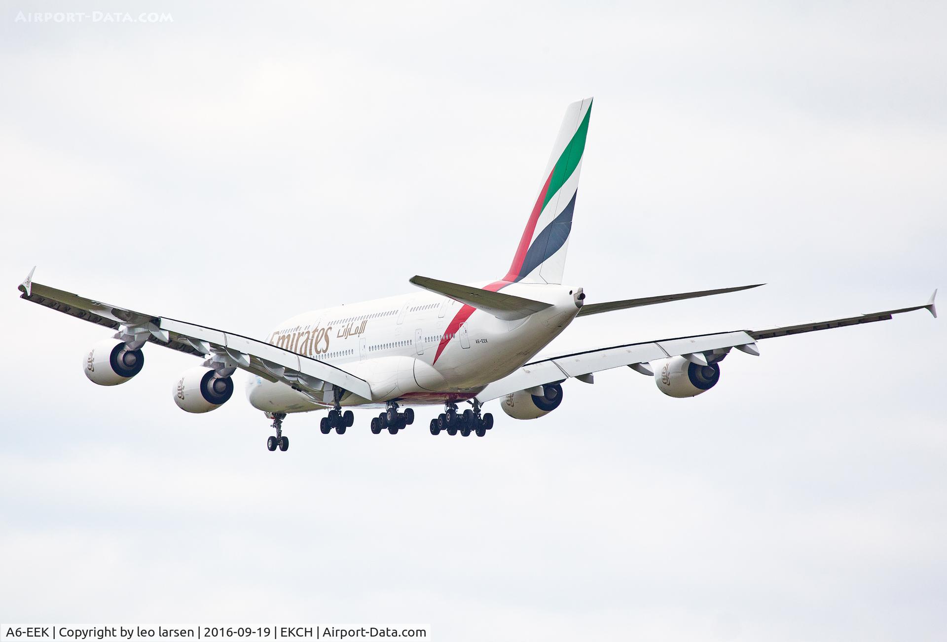 A6-EEK, 2013 Airbus A380-861 C/N 132, Copenhagen 19.9.16