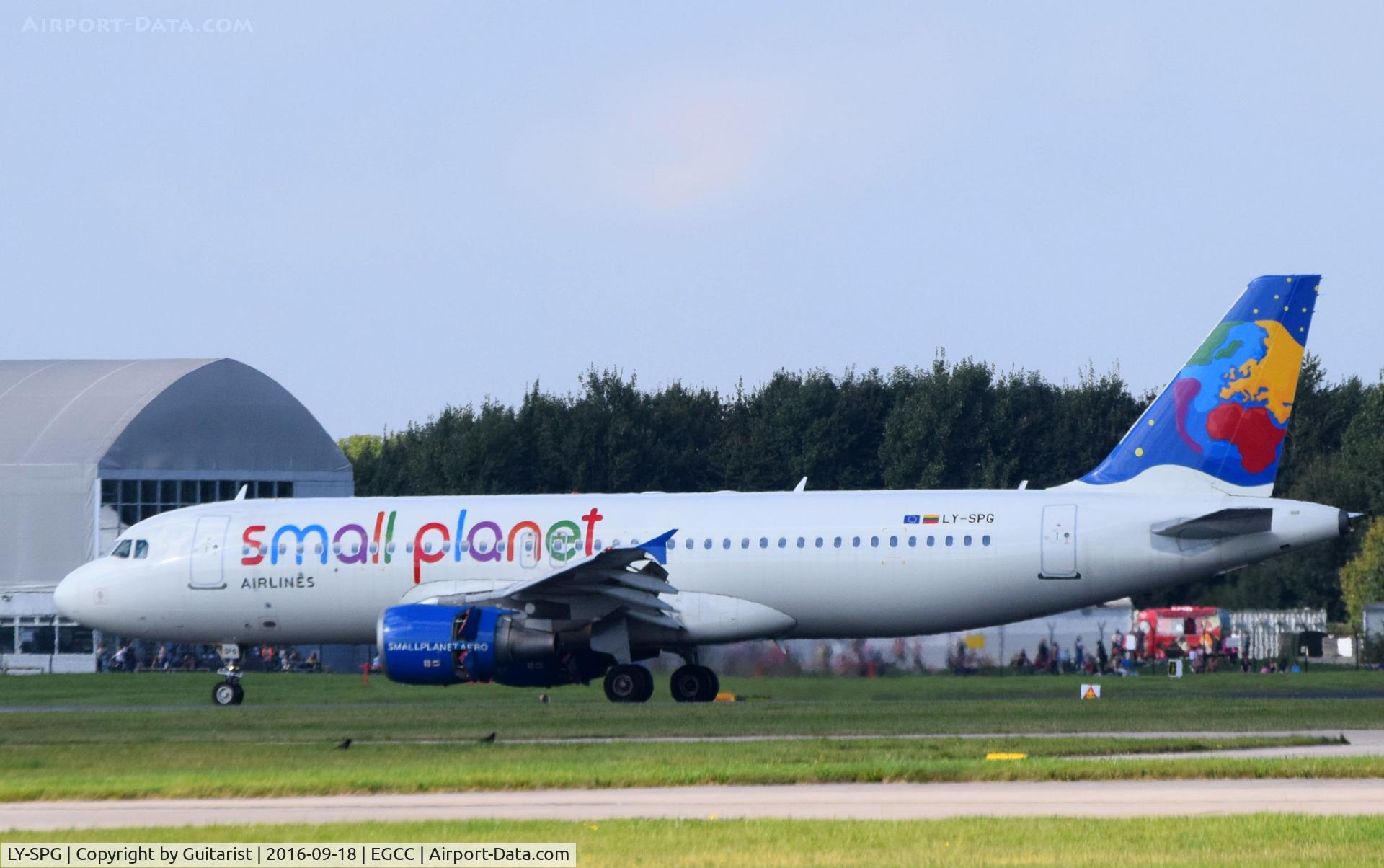 LY-SPG, 1999 Airbus A320-214 C/N 1041, At Manchester
