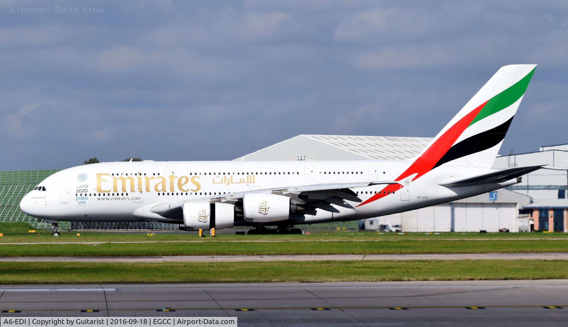 A6-EDI, 2009 Airbus A380-861 C/N 028, At Manchester