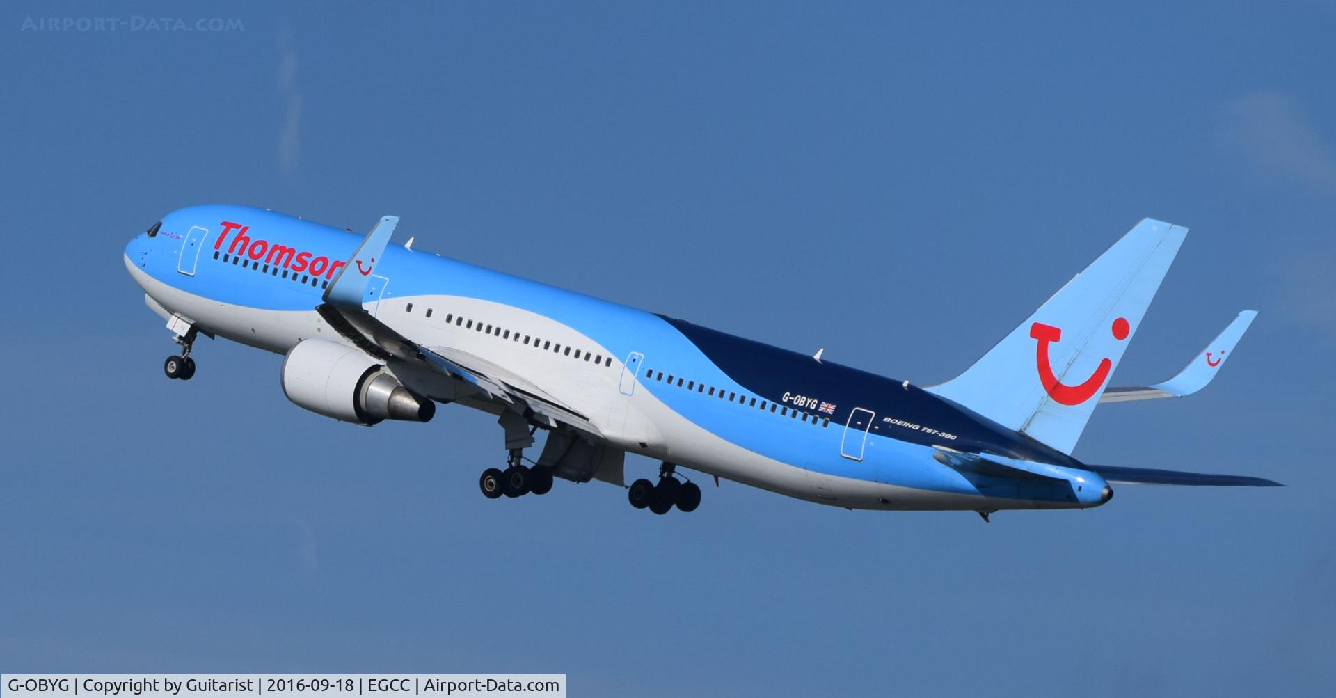 G-OBYG, 1999 Boeing 767-304 C/N 29137, At Manchester