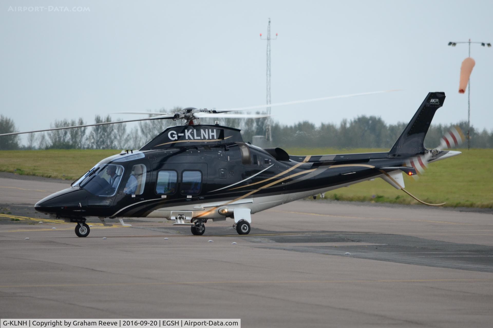 G-KLNH, 2016 AgustaWestland AW-109SP Grand New C/N 22364, Just landed.