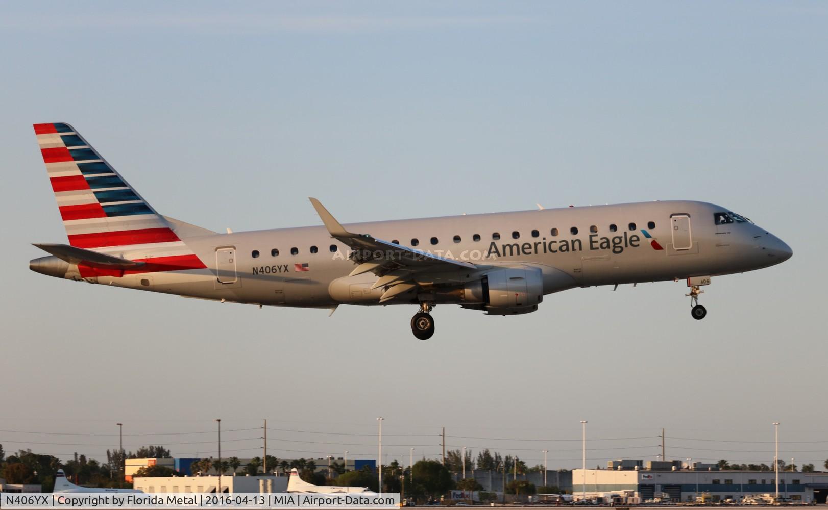 N406YX, 2013 Embraer 175LR (ERJ-170-200LR) C/N 17000369, American