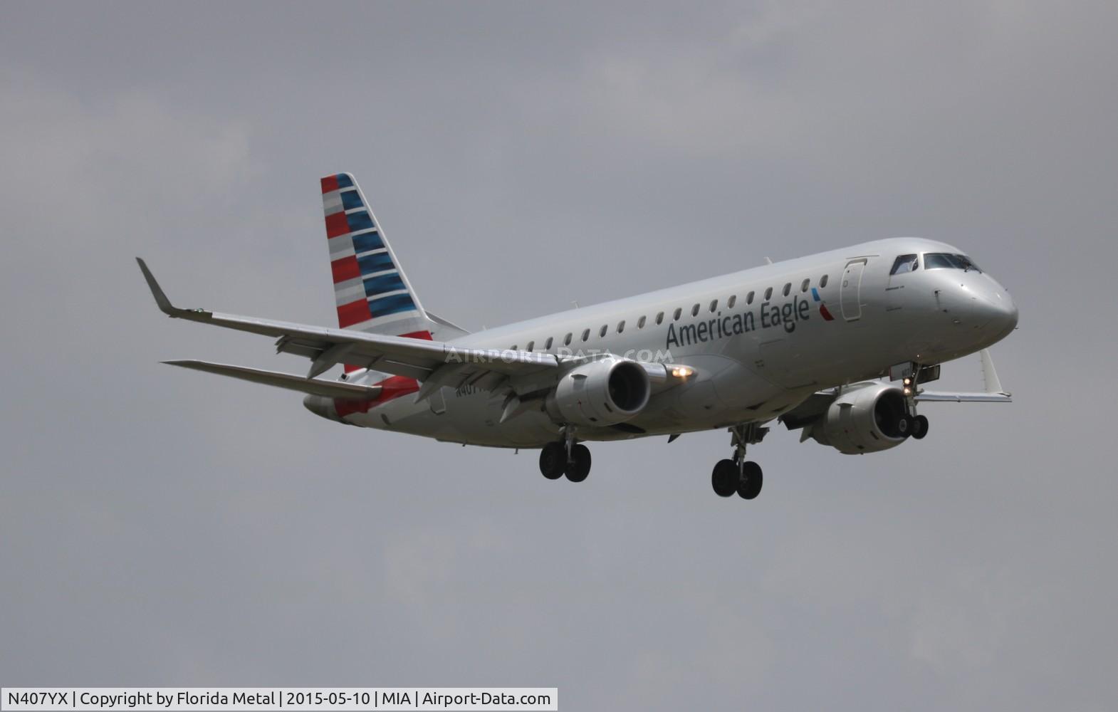 N407YX, 2013 Embraer 175LR (ERJ-170-200LR) C/N 17000370, American Eagle
