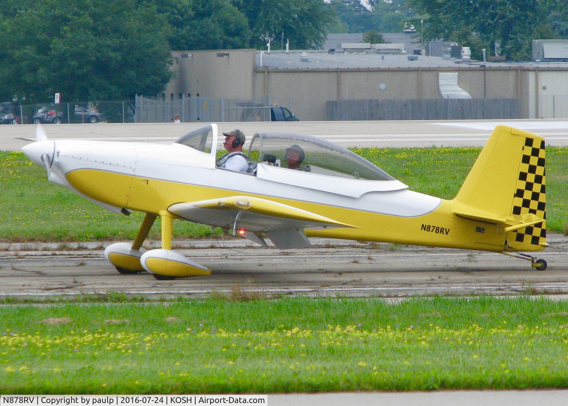 N878RV, 2006 Vans RV-8 C/N 81663, At AirVenture 2016.