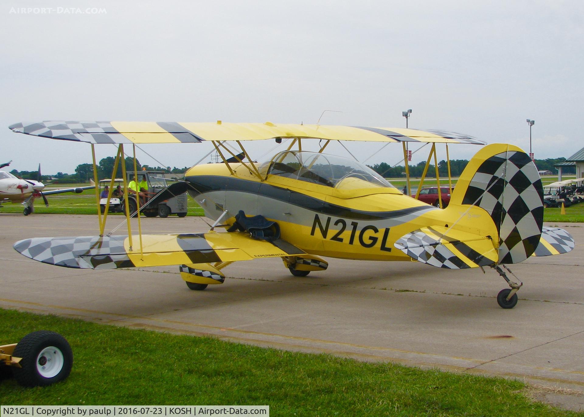 N21GL, 2013 Waco 2T-1A-2 Sport Trainer C/N 1200, At AirVenture 2016.