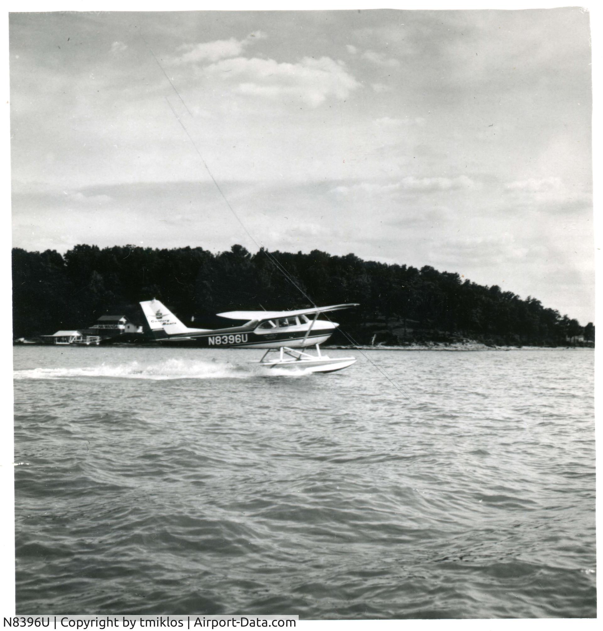 N8396U, Piper PA-28-161 C/N 288116241, This plane was used on Lake of the Ozarks, MO.    It was used as a  service plane for a marina to travel the lake to service boats.    Photo taken approximately July 1965.