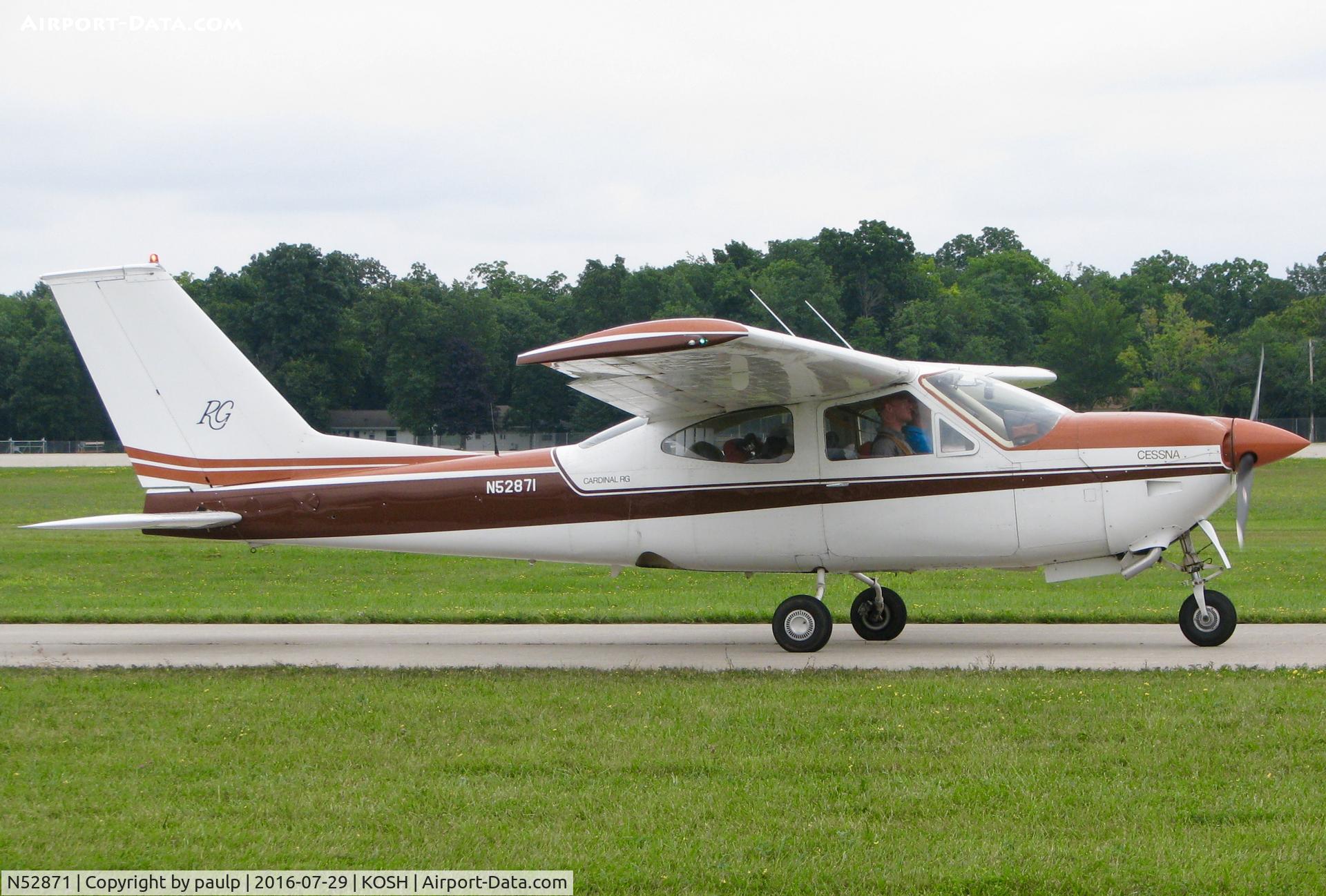 N52871, 1977 Cessna 177RG Cardinal C/N 177RG1294, At AirVenture 2016.