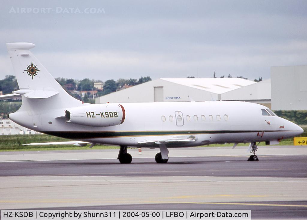 HZ-KSDB, 2001 Dassault Falcon 2000 C/N 133, Parked at the General Aviation area...