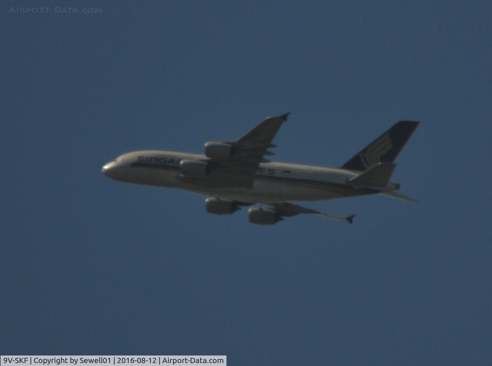 9V-SKF, 2008 Airbus A380-841 C/N 012, OVERHEAD