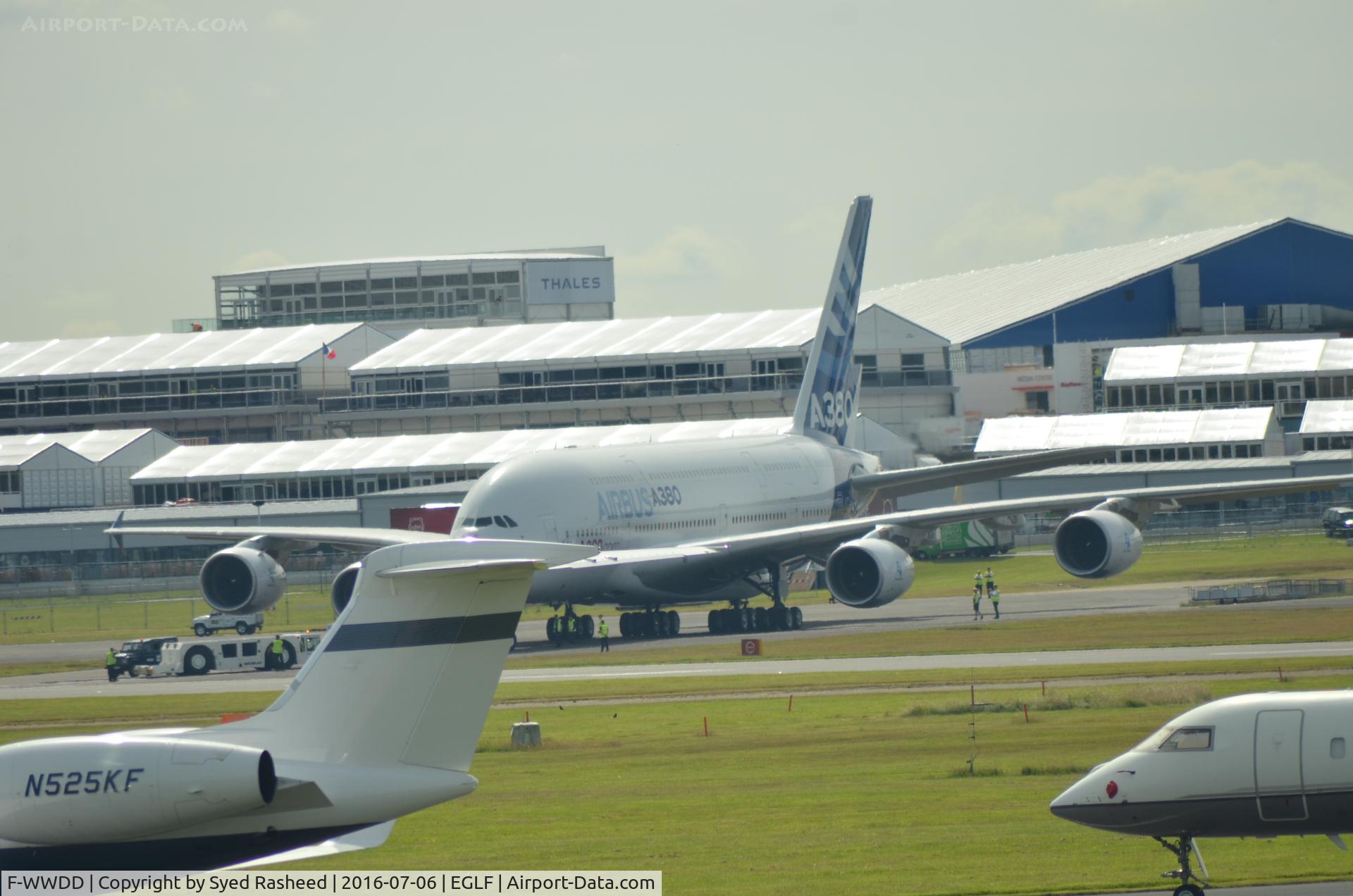 F-WWDD, 2005 Airbus A380-861 C/N 004, Airbus A380 a Farnborough Air Show 2016 validation days