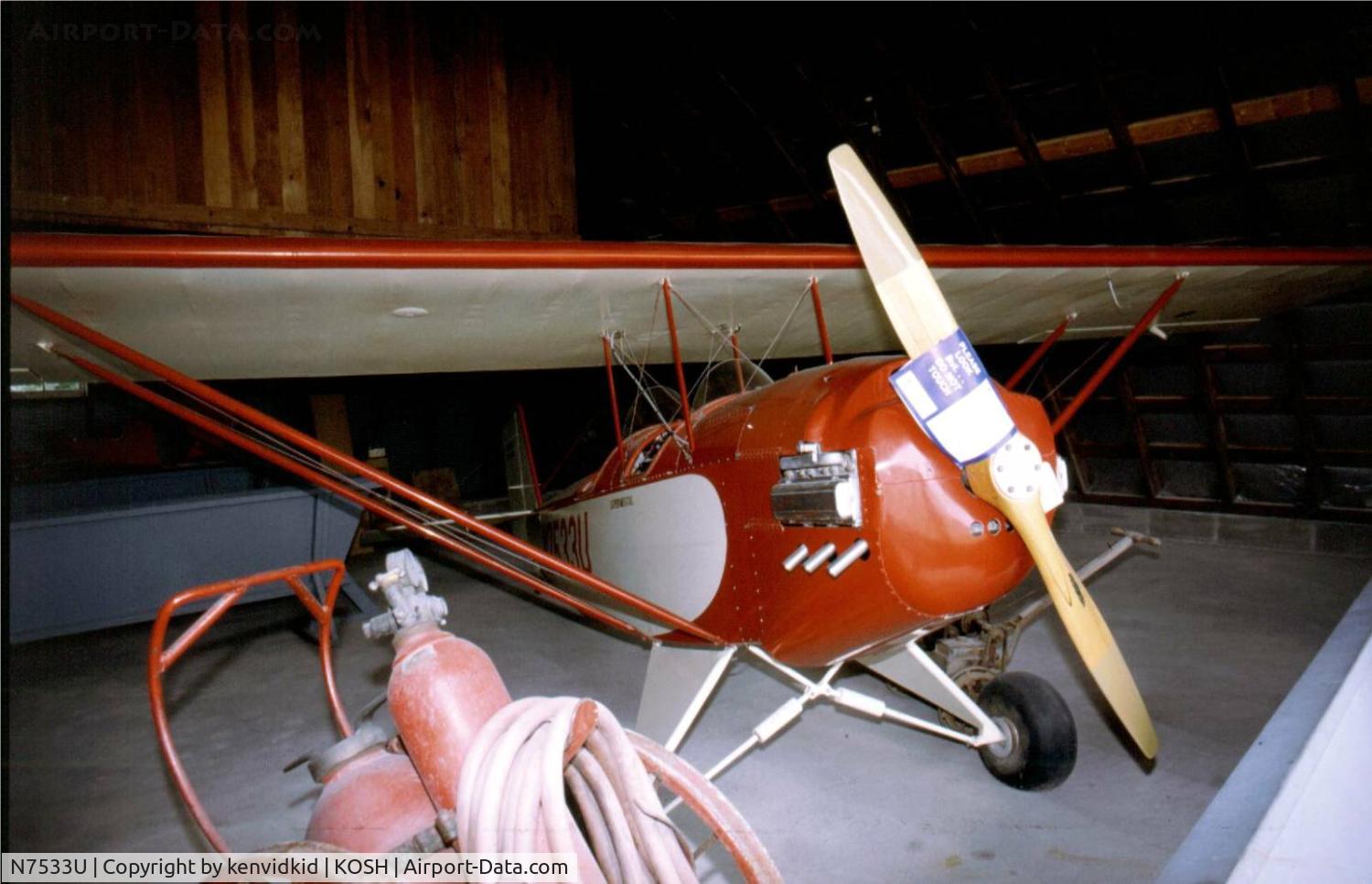 N7533U, 1966 Pietenpol B4A Air Camper C/N 20, At Air Adventure 1993 Oshkosh.