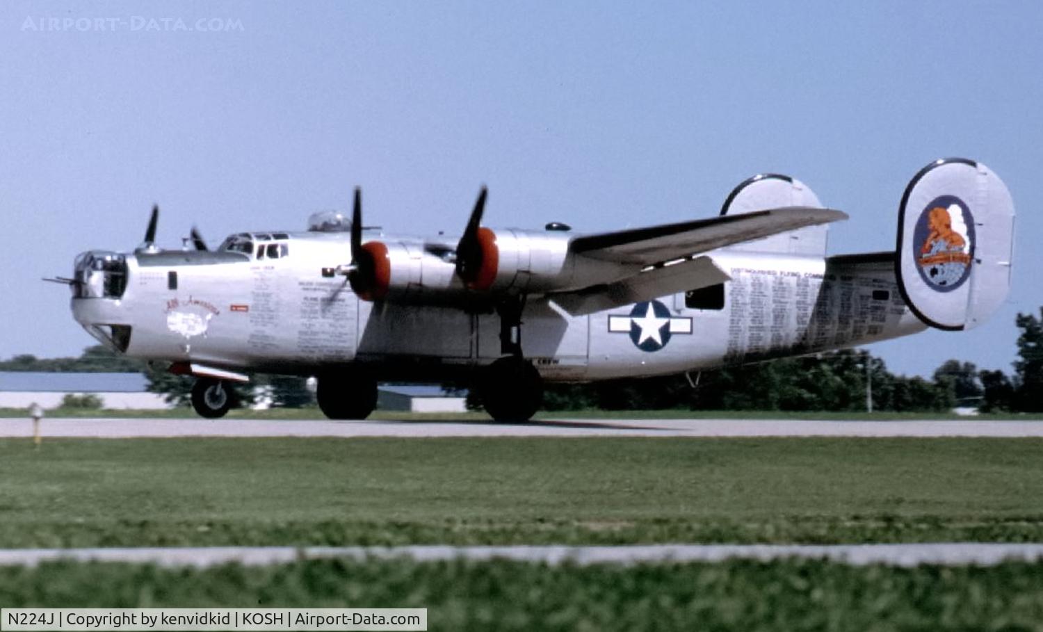 N224J, 1944 Consolidated B-24J-85-CF Liberator C/N 1347 (44-44052), At Air Adventure 1993 Oshkosh.