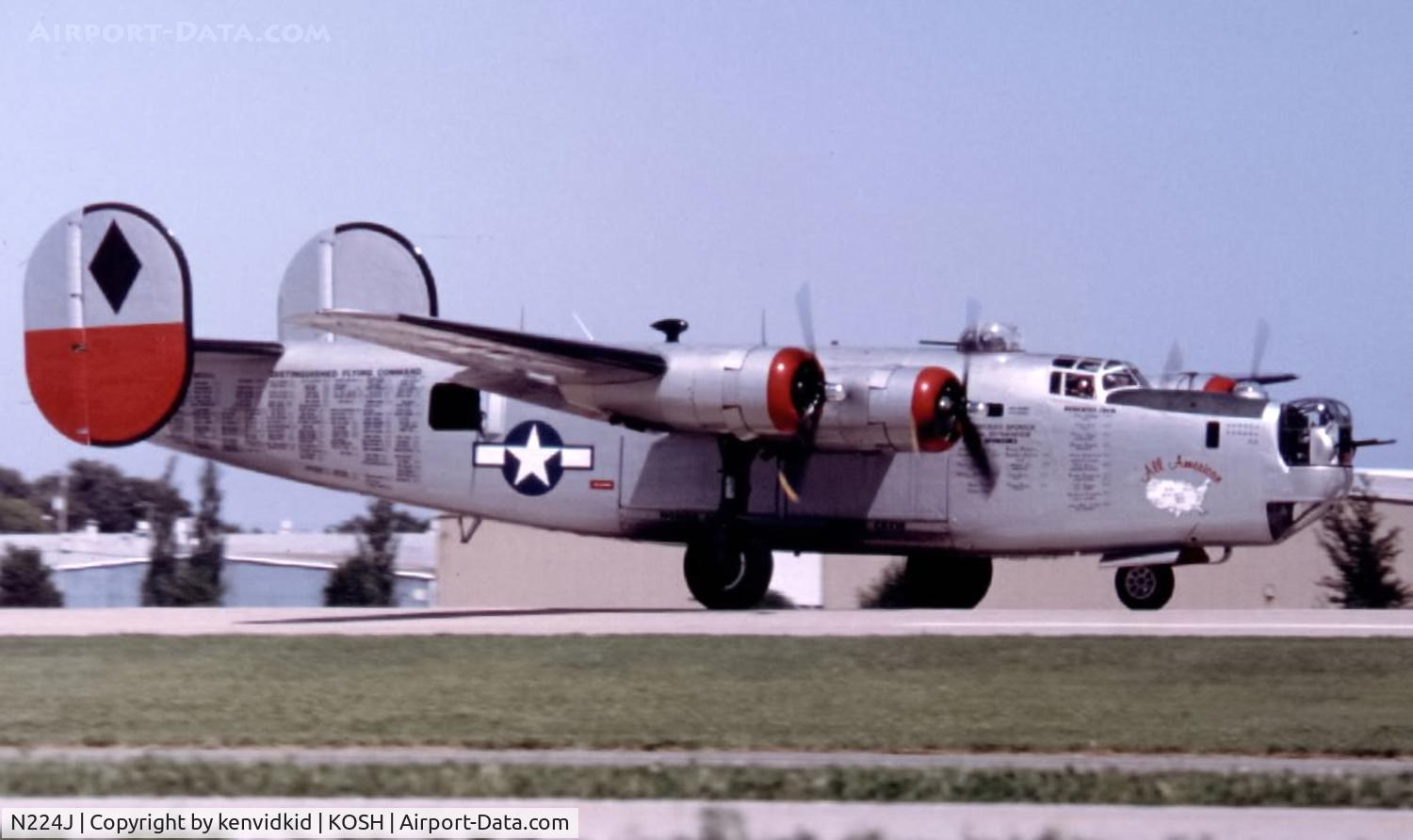 N224J, 1944 Consolidated B-24J-85-CF Liberator C/N 1347 (44-44052), At Air Adventure 1993 Oshkosh.