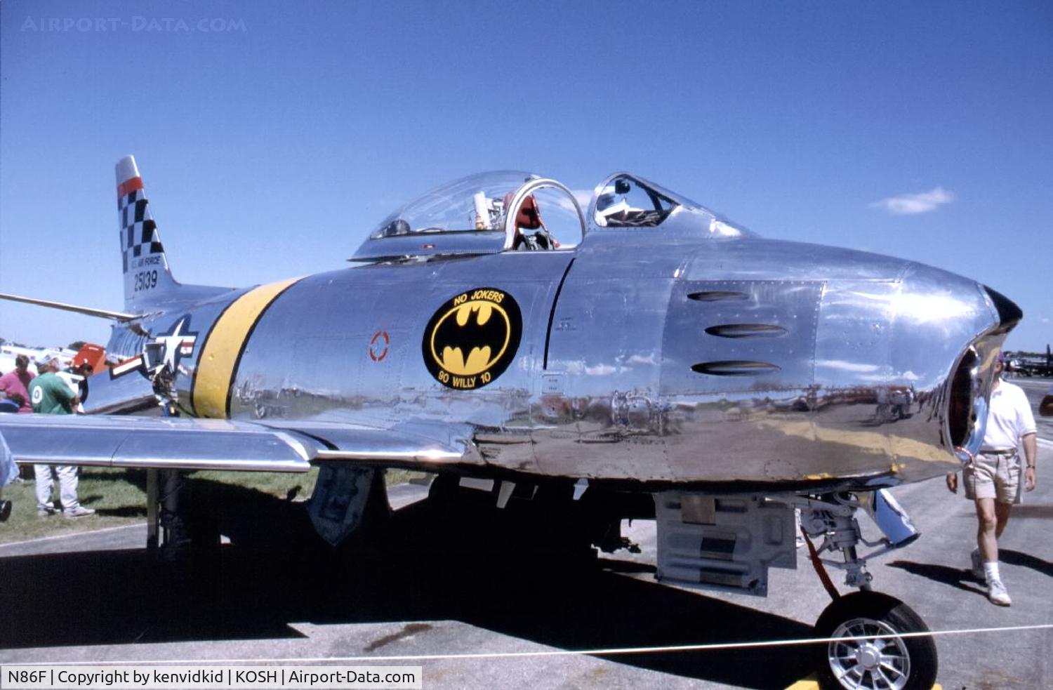 N86F, 1952 North American F-86F C/N 191-835 (52-5139), At Air Adventure 1993 Oshkosh.