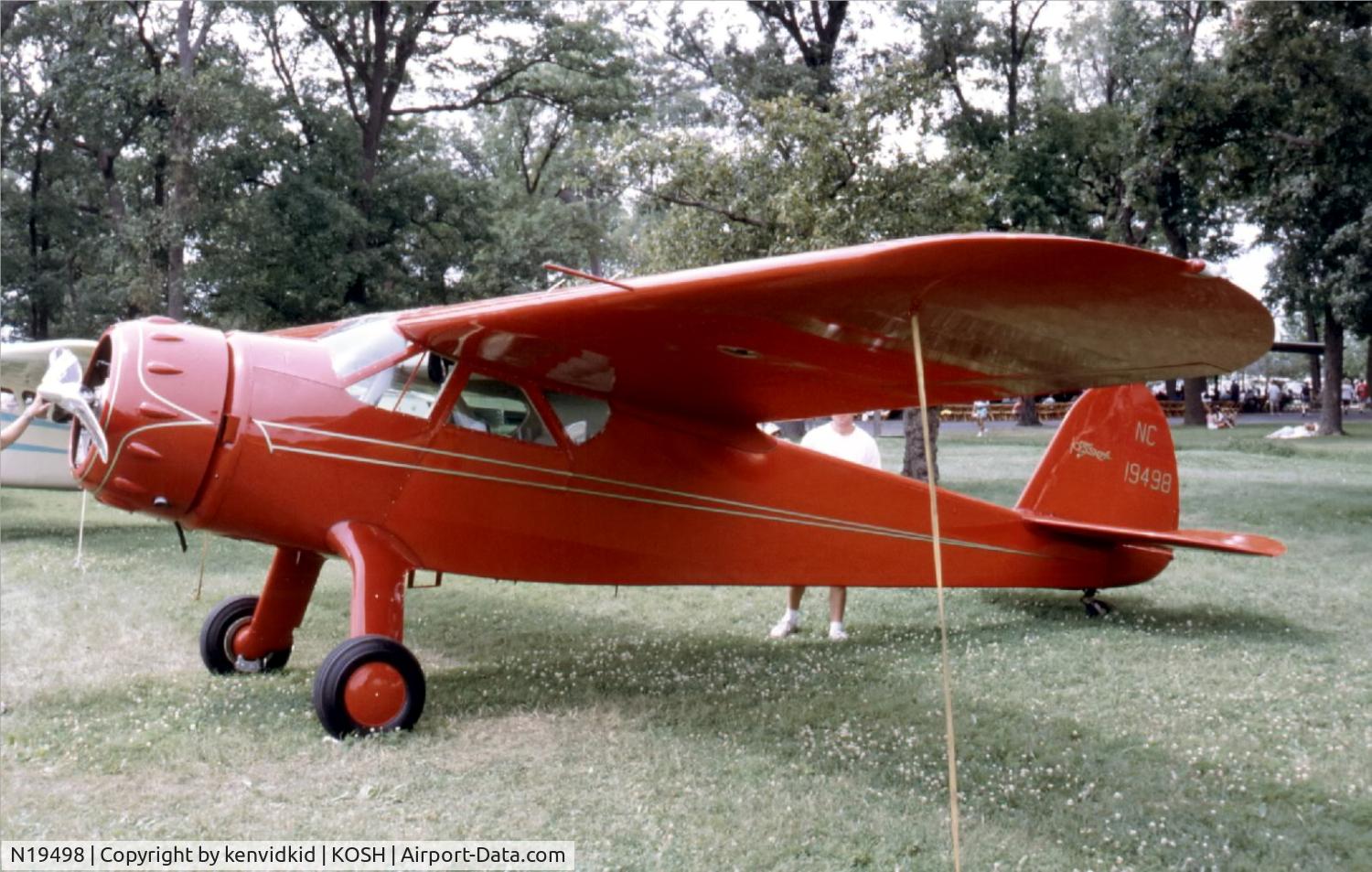 N19498, 1939 Cessna C-165 Airmaster C/N 467, At Air Adventure 1993 Oshkosh.