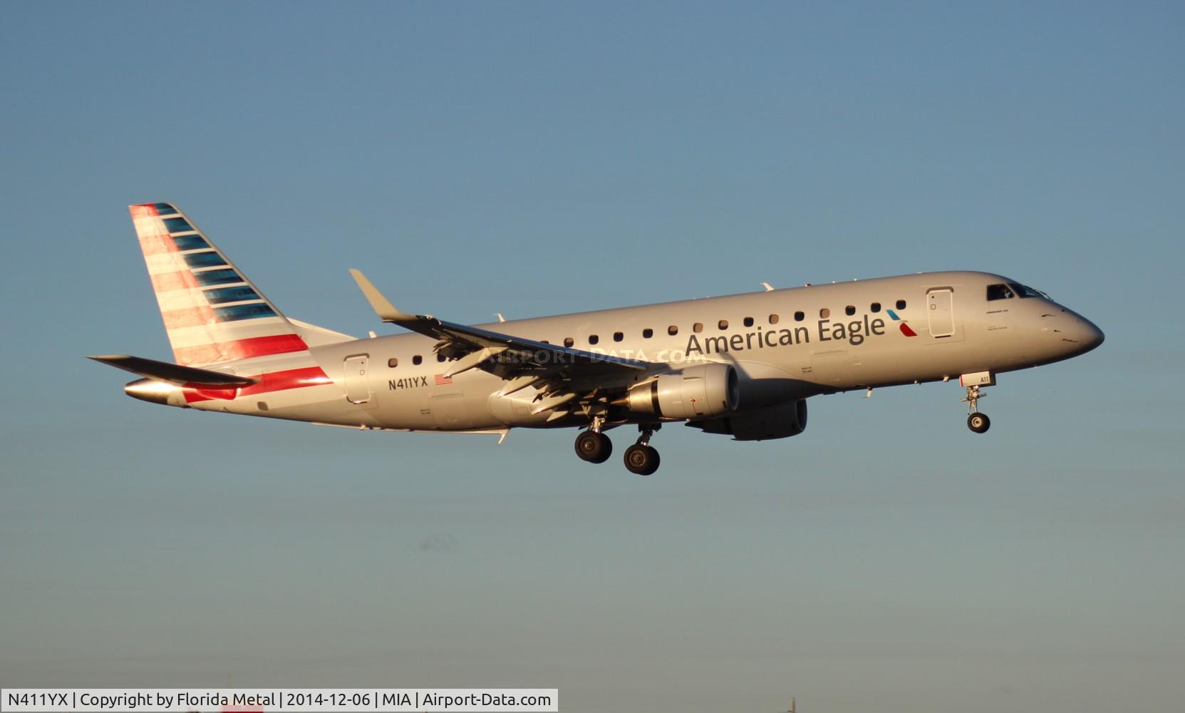 N411YX, 2013 Embraer 175LR (ERJ-170-200LR) C/N 17000374, American Eagle
