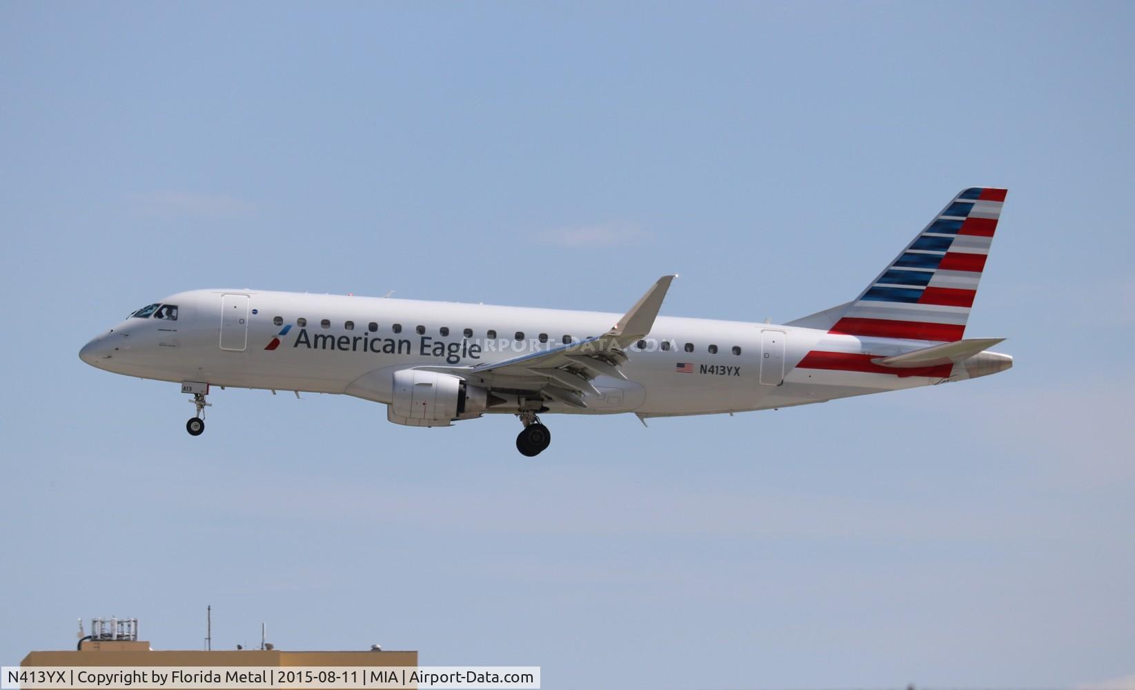 N413YX, 2013 Embraer 175LR (ERJ-170-200LR) C/N 17000376, American Eagle