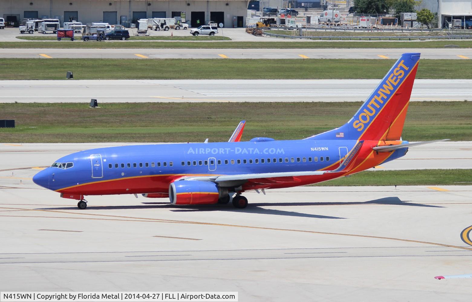 N415WN, 2001 Boeing 737-7H4 C/N 29836, Southwest