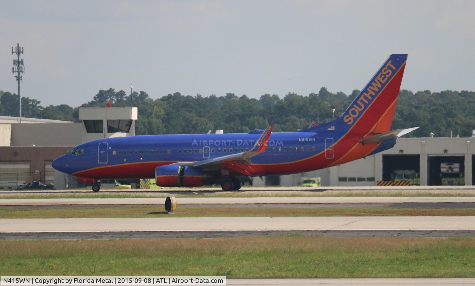 N415WN, 2001 Boeing 737-7H4 C/N 29836, Southwest