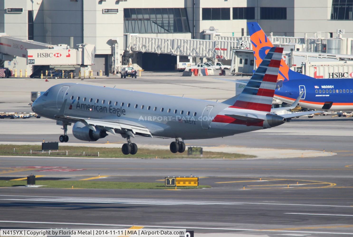 N415YX, 2013 Embraer 175LR (ERJ-170-200LR) C/N 17000378, American Eagle