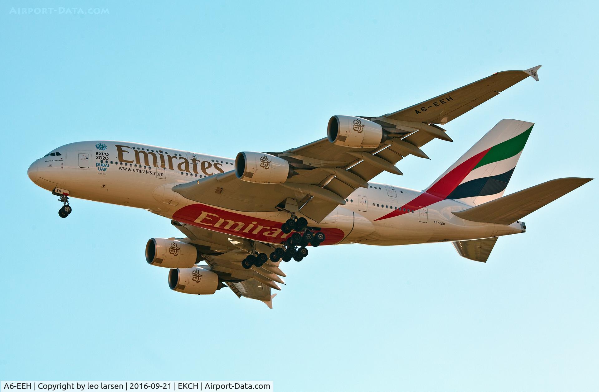 A6-EEH, 2013 Airbus A380-861 C/N 119, Copenhagen 21.9.16