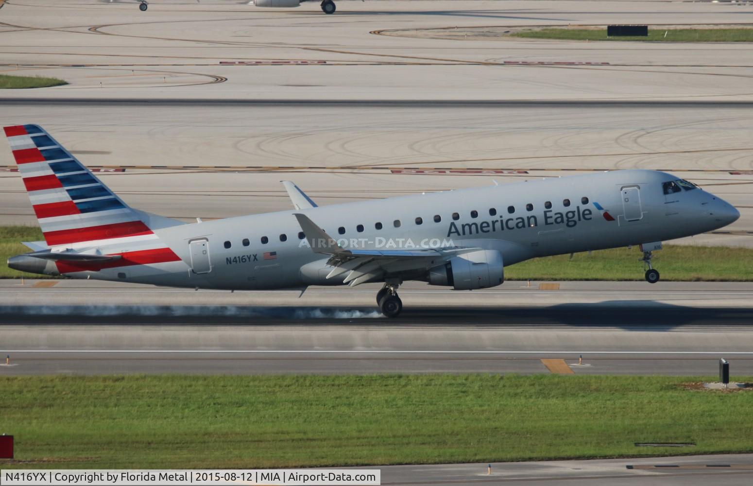 N416YX, 2013 Embraer 175LR (ERJ-170-200LR) C/N 17000381, American Eagle