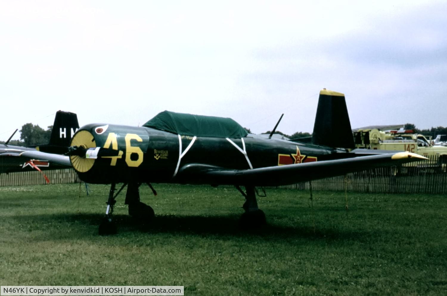 N46YK, 1970 Nanchang CJ-6A C/N 2751232, At Air Adventure 1993 Oshkosh.