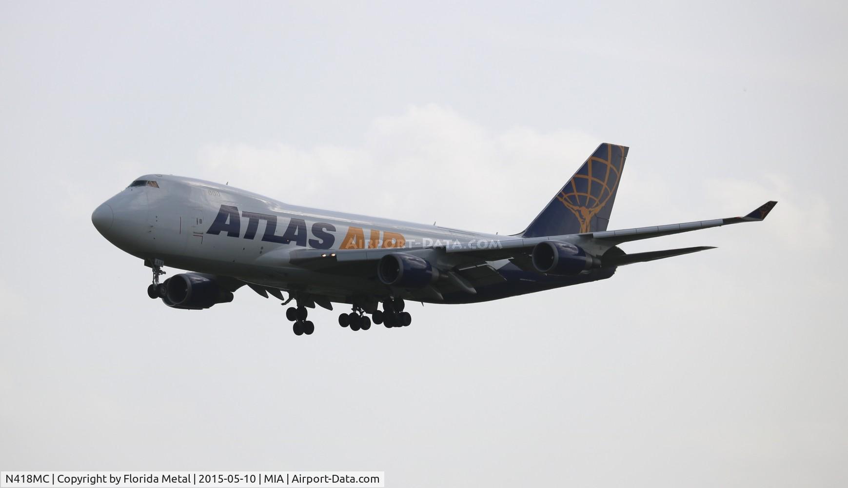 N418MC, 2002 Boeing 747-47UF C/N 32840, Atlas