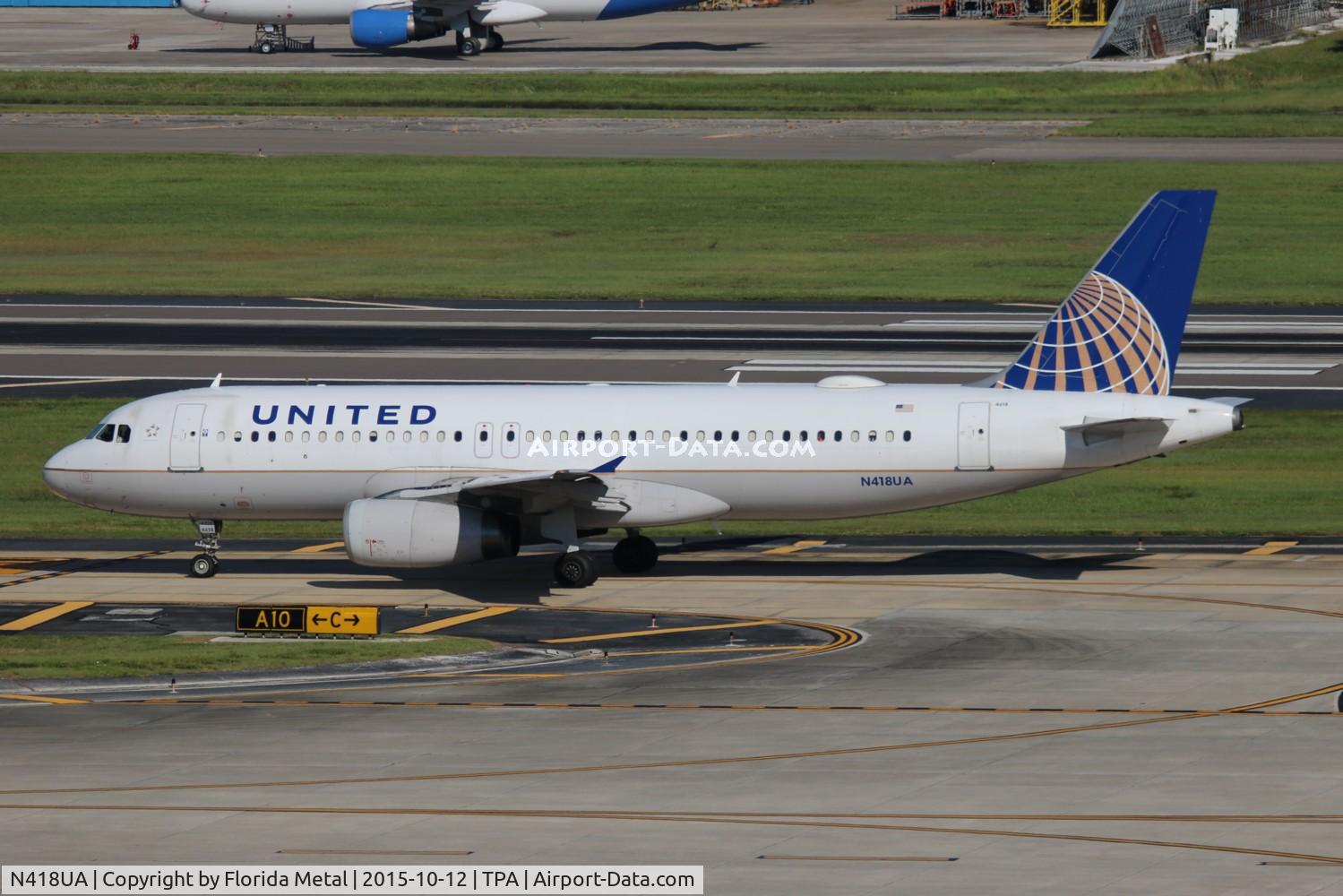N418UA, 1994 Airbus A320-232 C/N 485, United