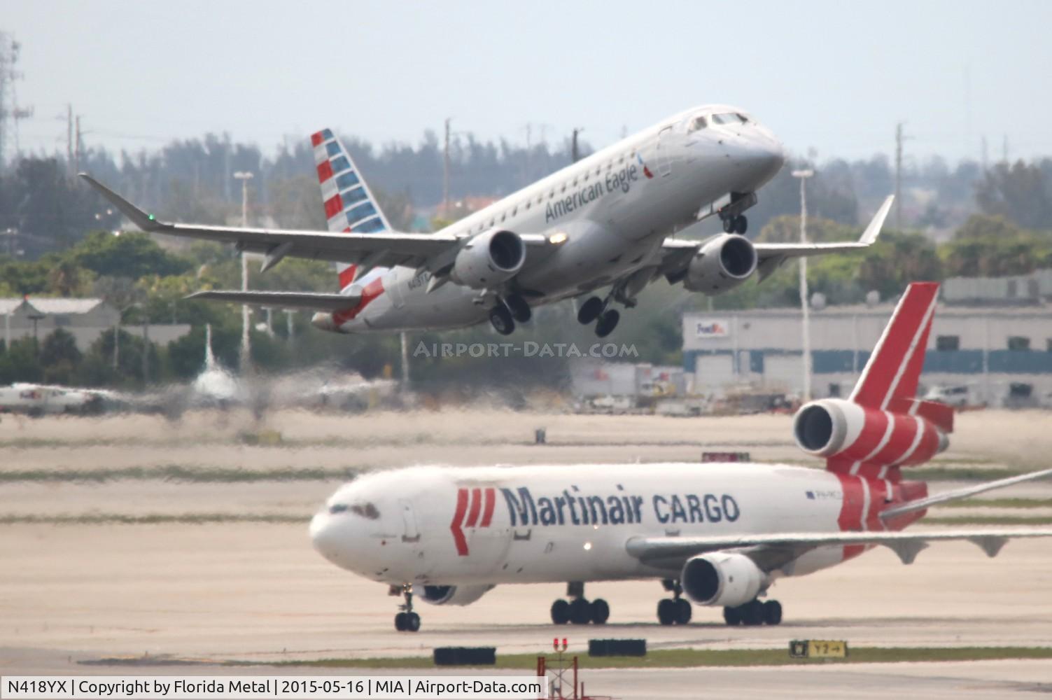 N418YX, 2013 Embraer 175LR (ERJ-170-200LR) C/N 17000383, American Eagle