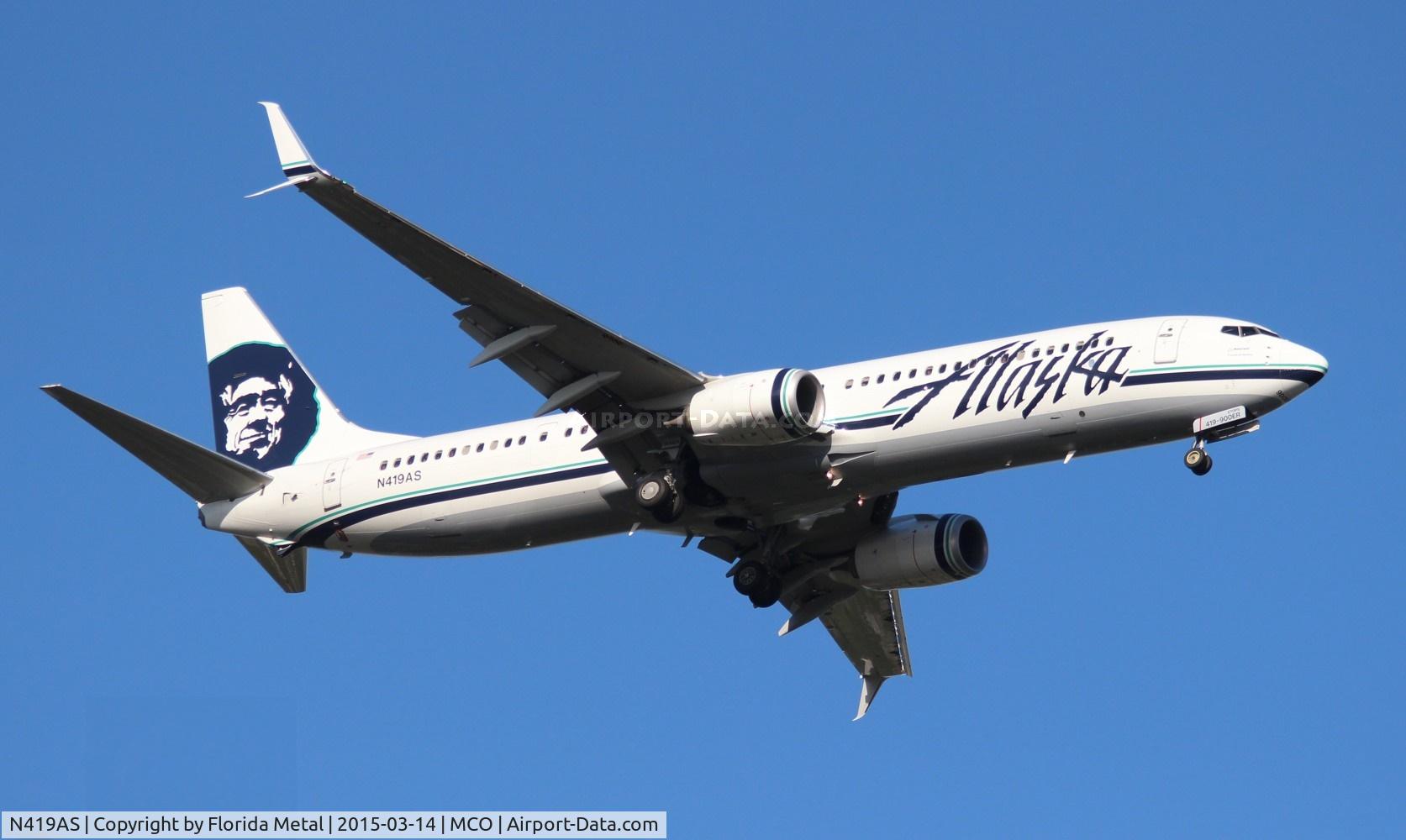 N419AS, 2013 Boeing 737-990/ER C/N 41734, Alaska