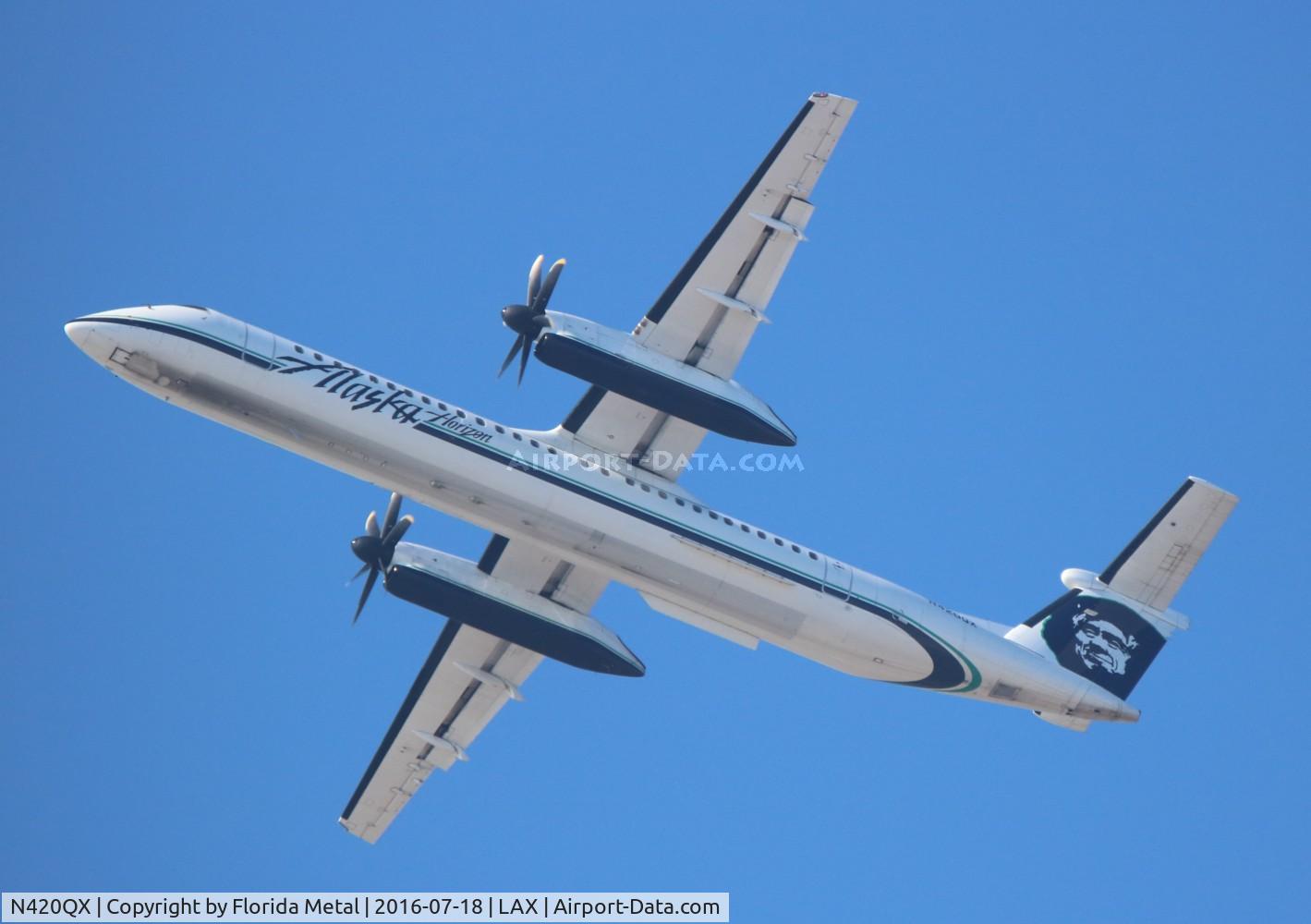 N420QX, 2007 Bombardier DHC-8-402 Dash 8 C/N 4147, Alaska