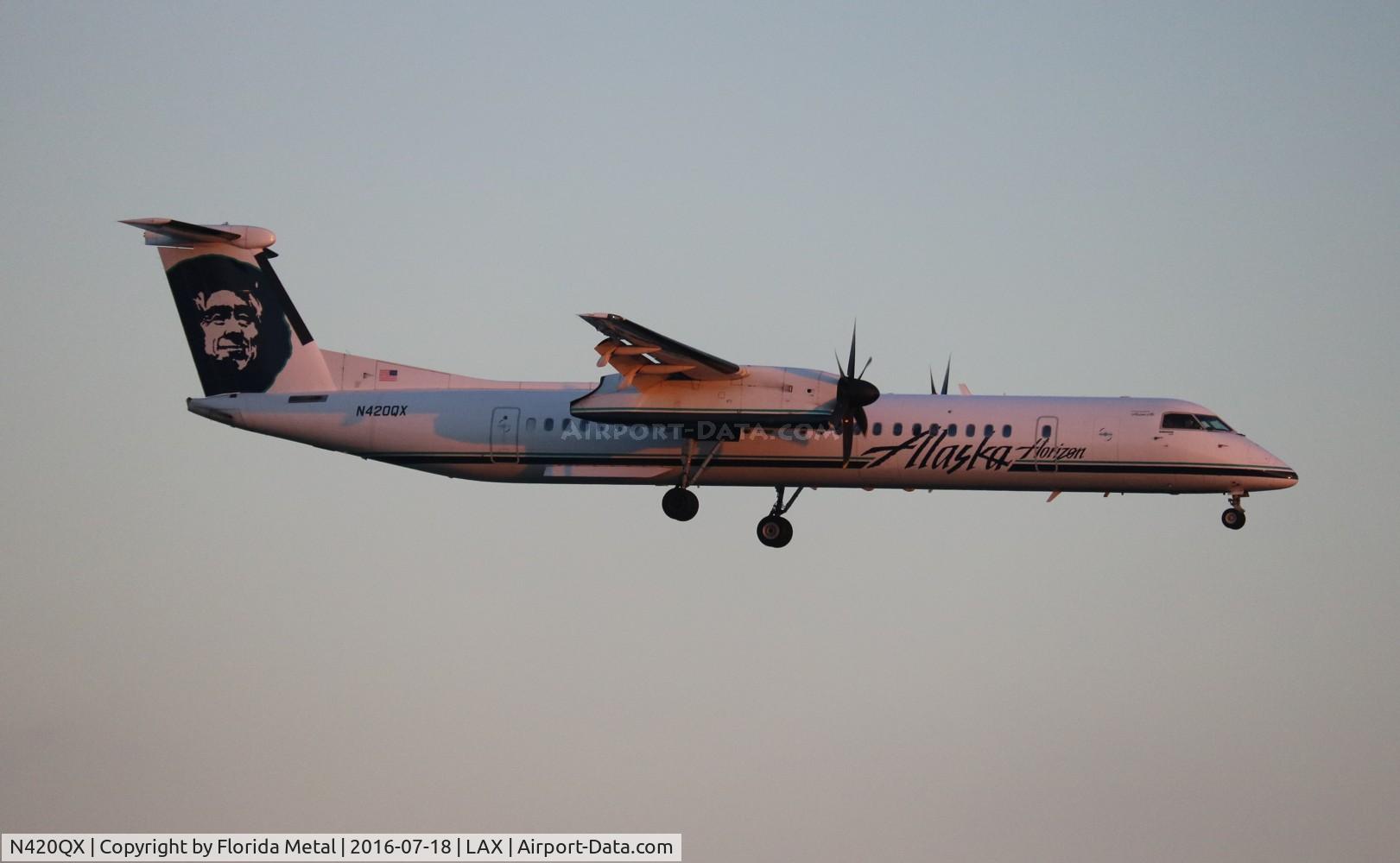 N420QX, 2007 Bombardier DHC-8-402 Dash 8 C/N 4147, Alaska