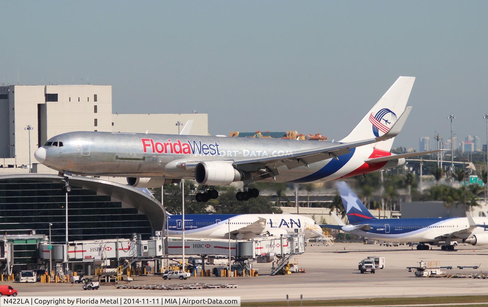 N422LA, 2007 Boeing 767-346F C/N 35818, Florida West