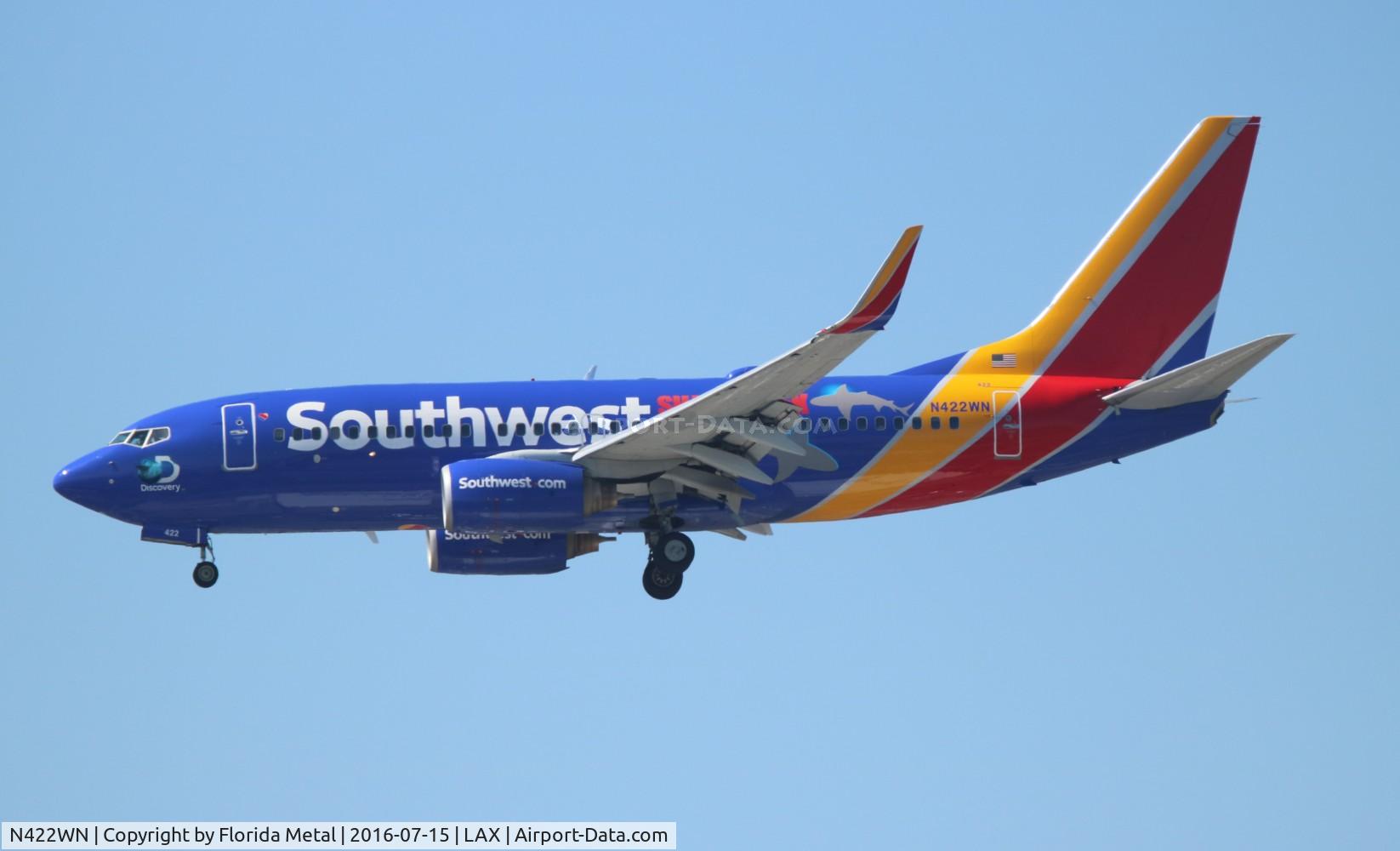 N422WN, 2002 Boeing 737-7H4 C/N 29826, Southwest Shark Week