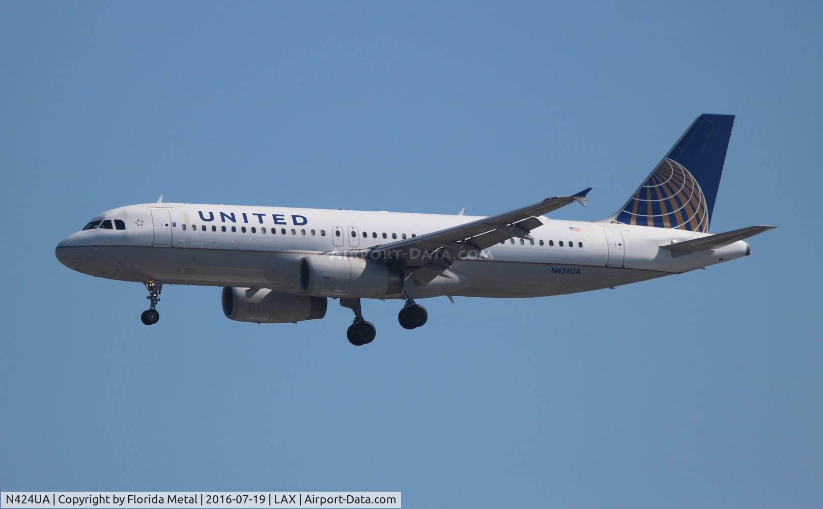 N424UA, 1995 Airbus A320-232 C/N 506, United