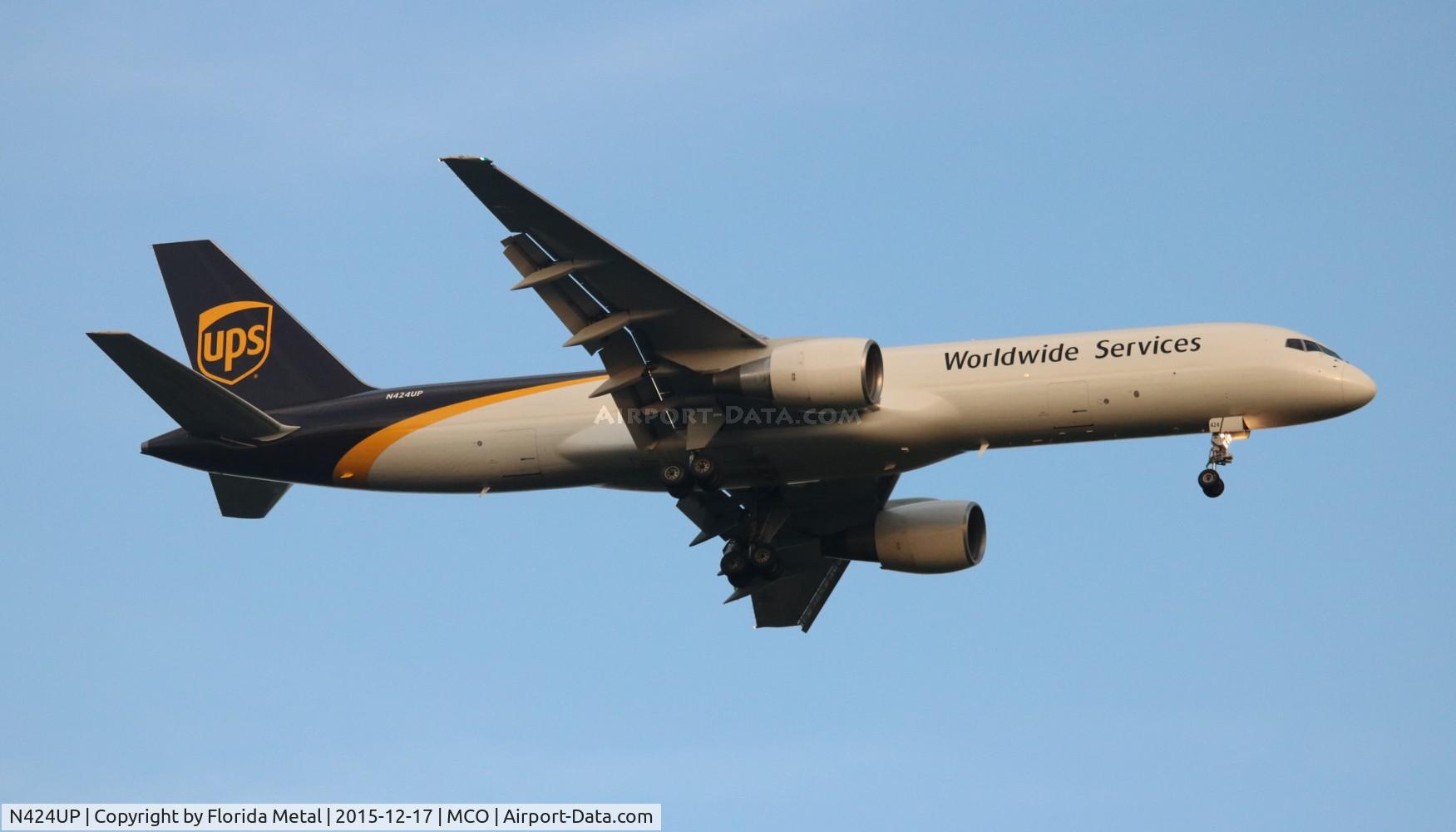 N424UP, 1991 Boeing 757-24APF C/N 25369, UPS 757