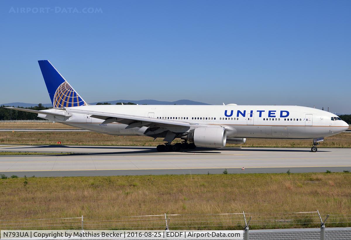 N793UA, 1997 Boeing 777-222 C/N 26946, N793UA