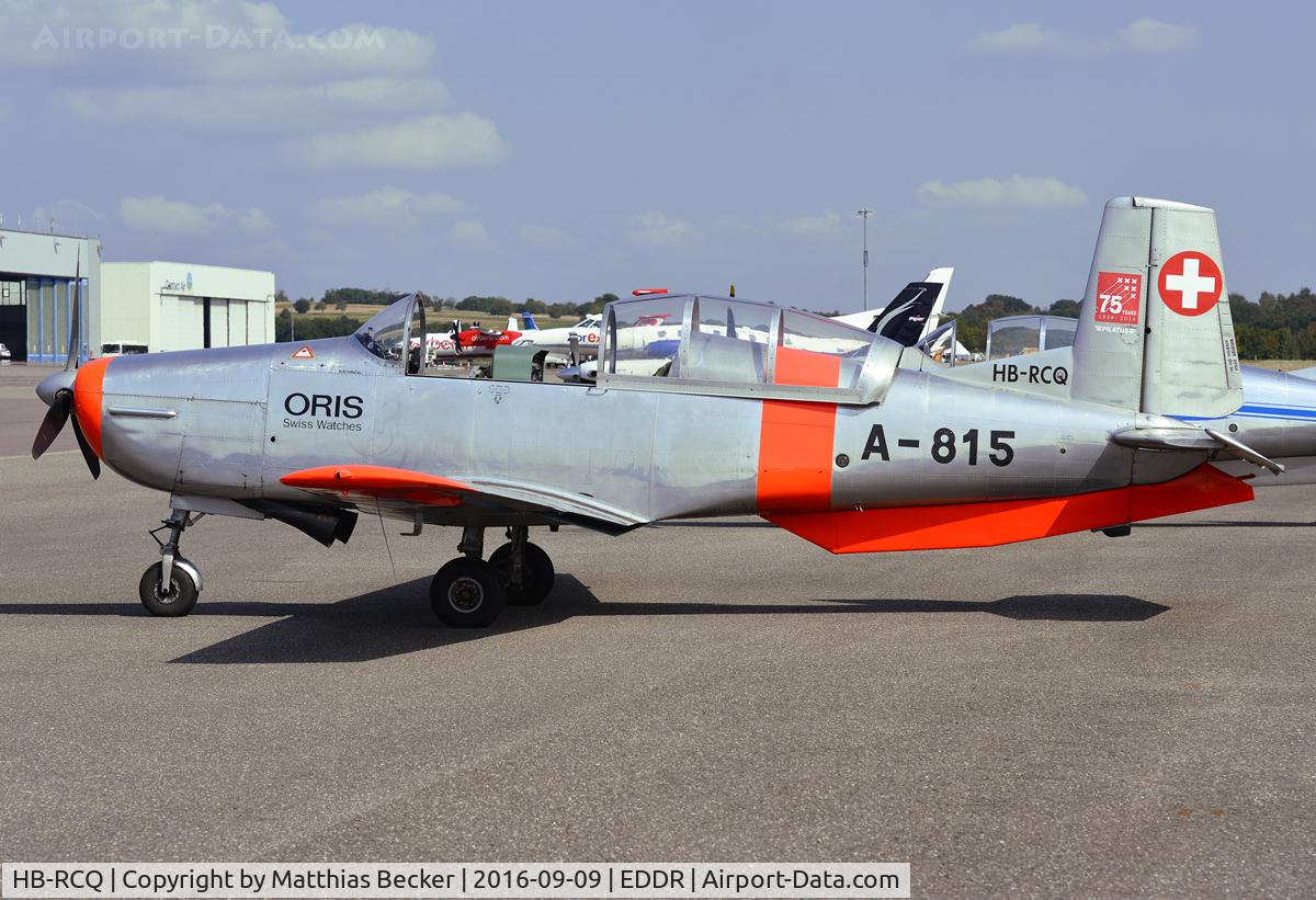 HB-RCQ, 1957 Pilatus P3-05 C/N 453-2, HB-RCQ