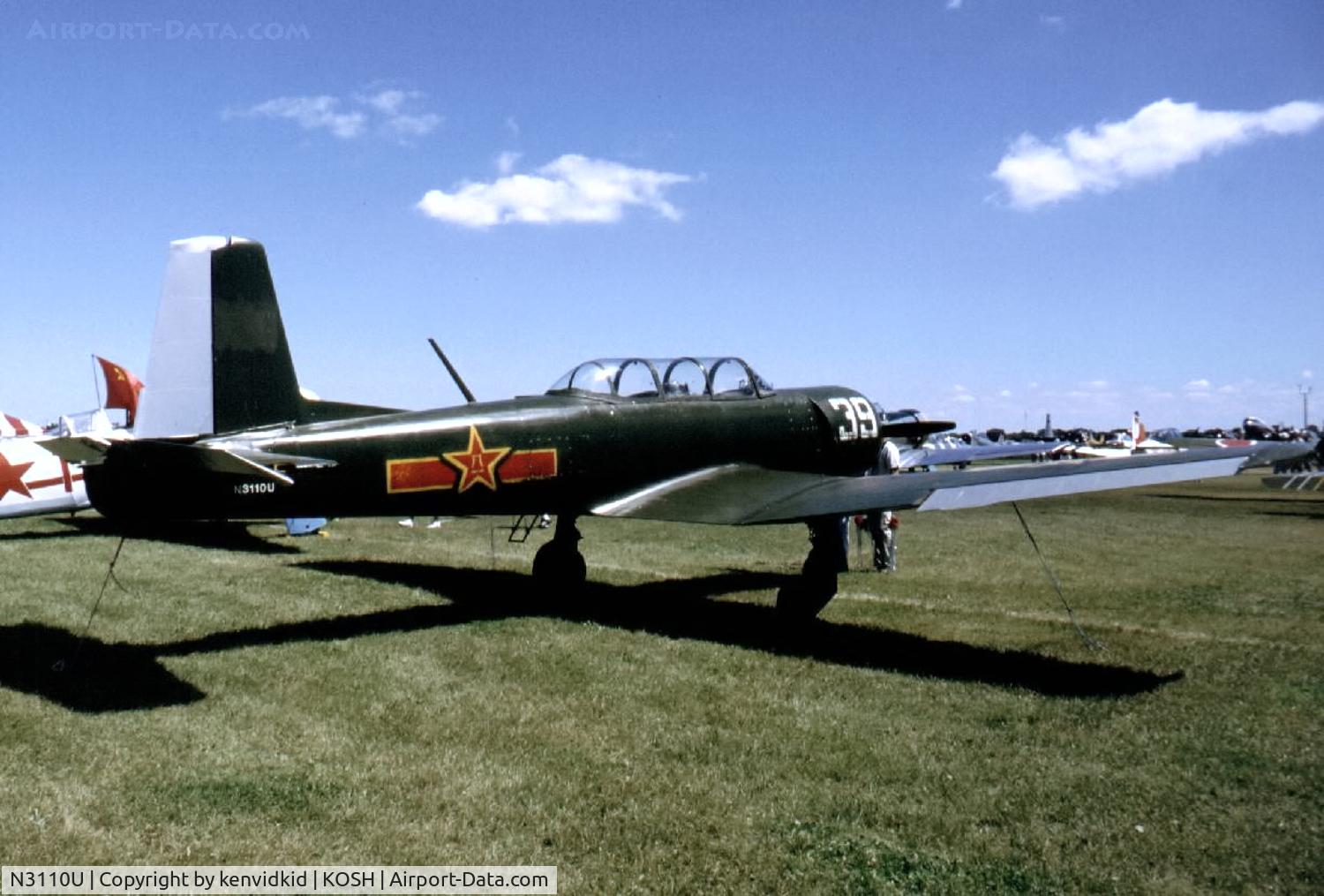 N3110U, 1967 Nanchang CJ-6A C/N 2032020, At Air Adventure 1993 Oshkosh.