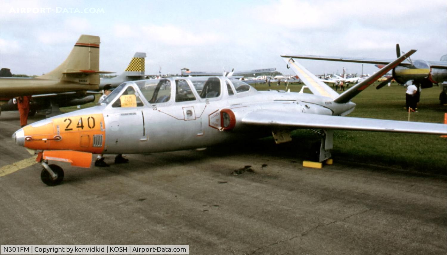 N301FM, 1959 Fouga CM-170R Magister C/N 240, At Air Adventure 1993 Oshkosh.