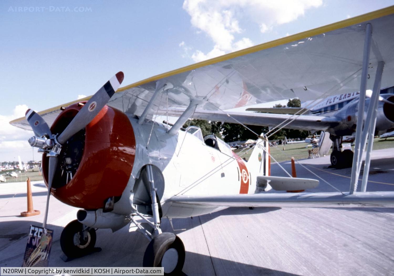 N20RW, 1993 Grumman F3F-2 C/N 0972, At Air Adventure 1993 Oshkosh.