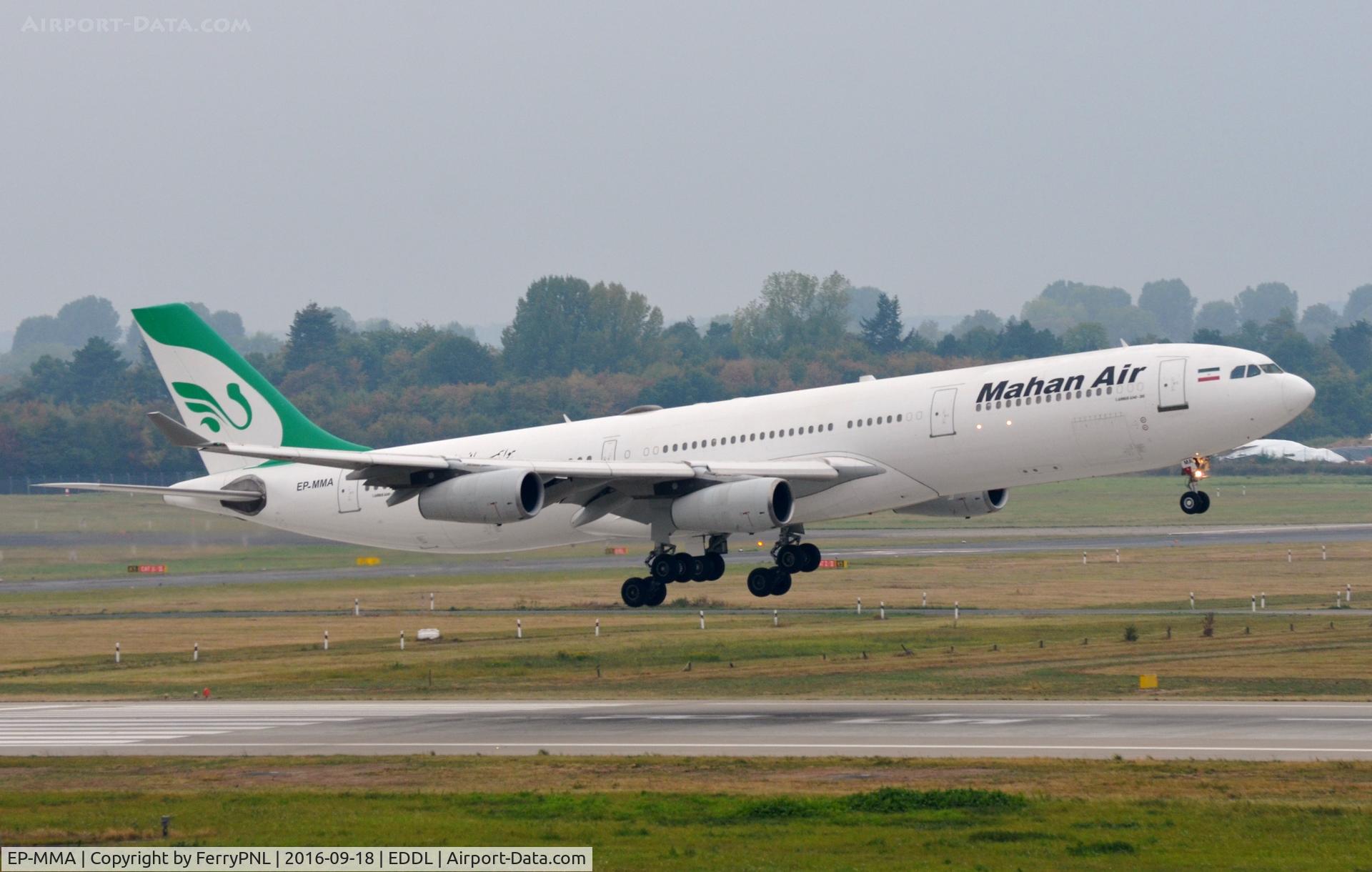EP-MMA, 1993 Airbus A340-311 C/N 020, Mahan A343 floating in.