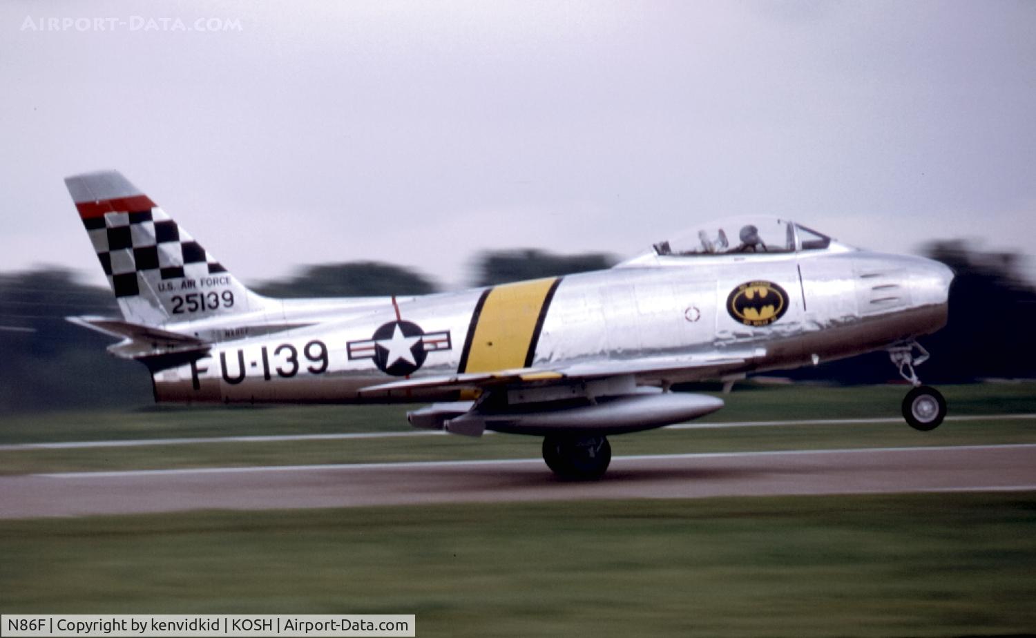 N86F, 1952 North American F-86F C/N 191-835 (52-5139), At Air Adventure 1993 Oshkosh.