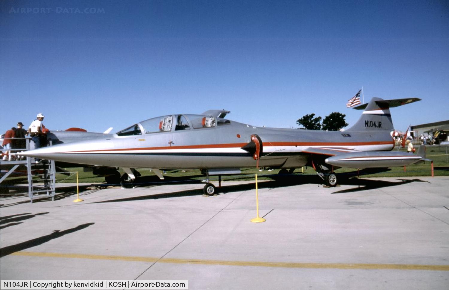 N104JR, Canadair CF-104D Starfighter C/N 583A-5303, At Air Adventure 1993 Oshkosh.