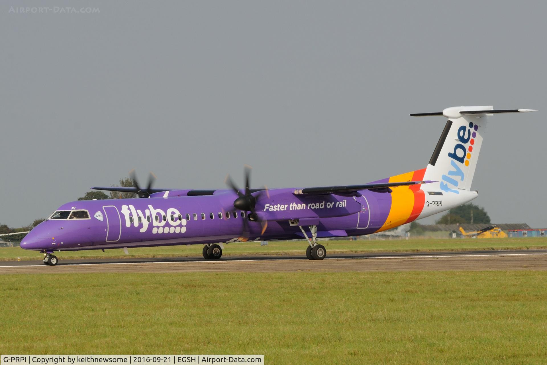 G-PRPI, 2008 Bombardier DHC-8-402 Dash 8 C/N 4204, Regular Visitor recently.