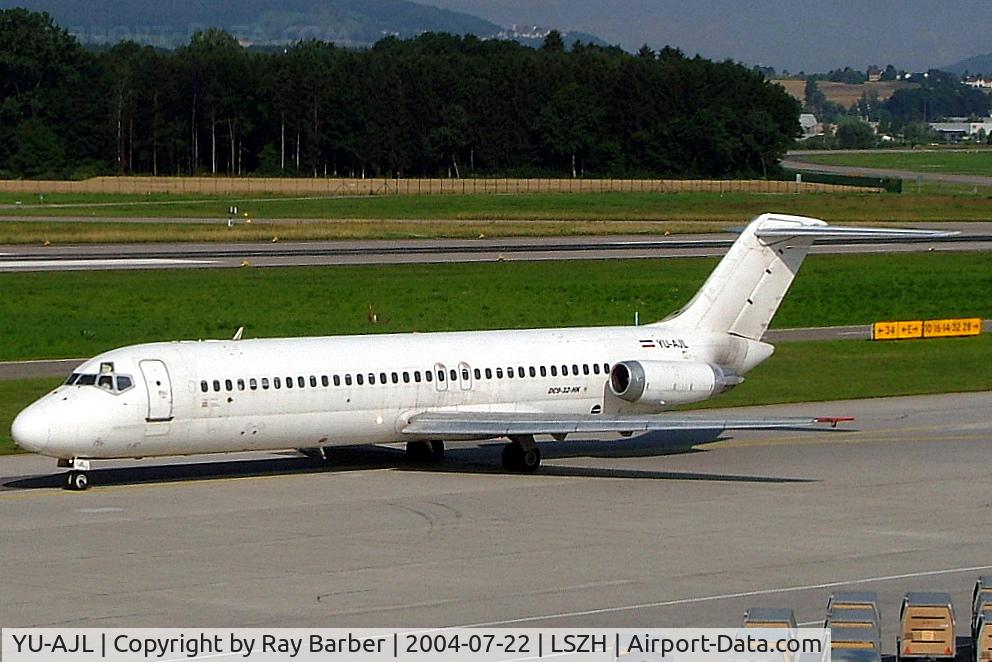 YU-AJL, 1973 Douglas DC-9-32 C/N 47571, McDonnell Douglas DC-9-32 [47571] (JAT Yugoslav Airlines) Zurich~HB 22/07/2004